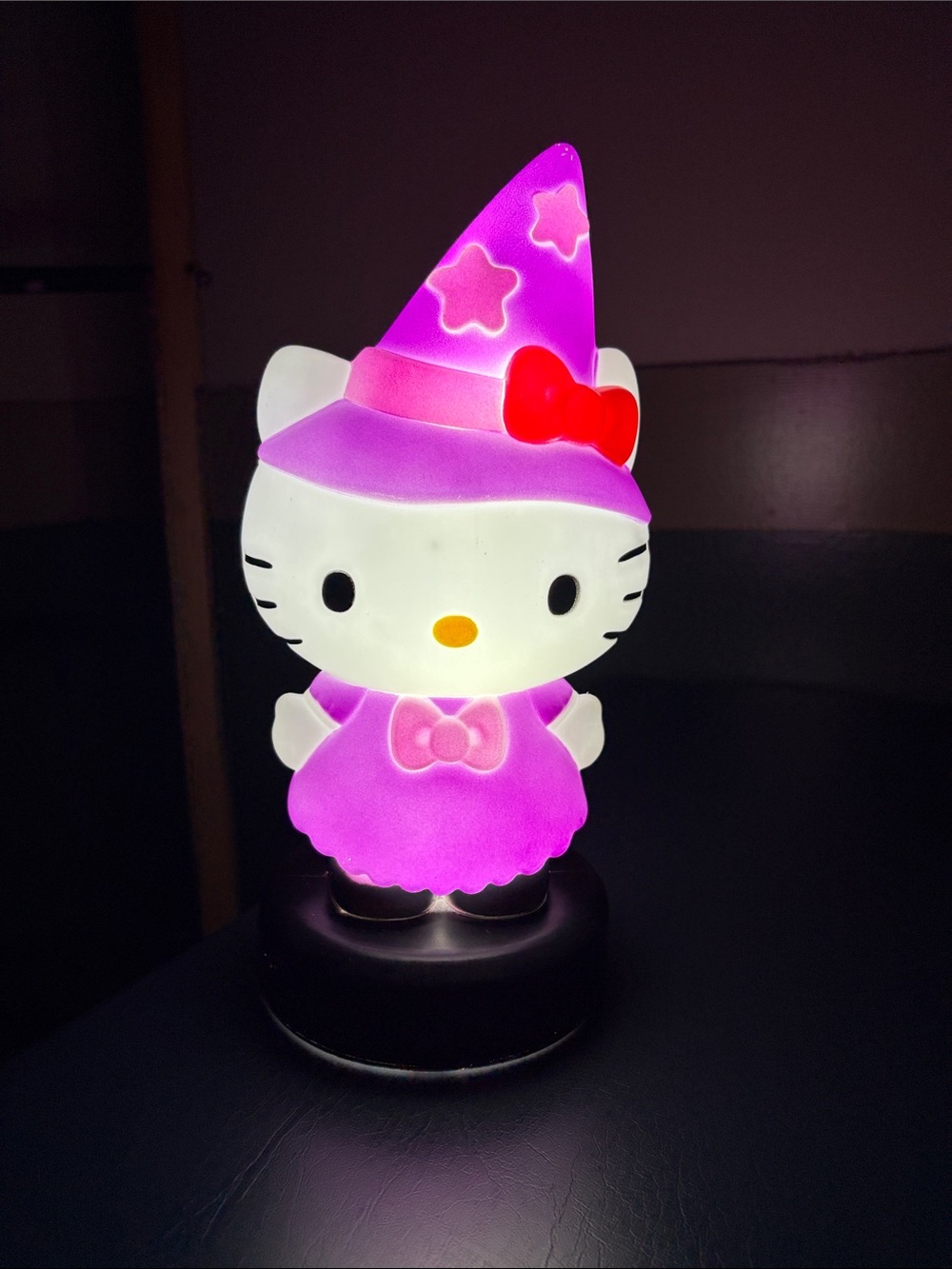 12" Hello Kitty With Witch Hat Lighted Tabletop Blow Mold Halloween 2024